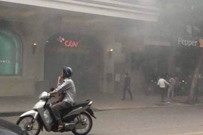 Vụ cháy tại Tràng Tiền Plaza: Do cháy xe sang
