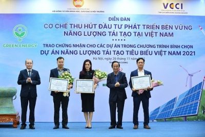 Nhà máy điện mặt trời của BIM Energy lọt Top 10 Dự án Năng lượng tái tạo tiêu biểu Việt Nam 2021