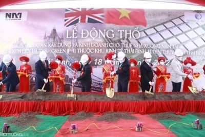 Thái Bình: Khởi công 3 dự án lớn tổng mức đầu tư 5.500 tỷ đồng tại KCN Liên Hà Thái