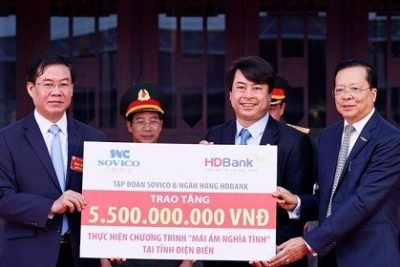 HDBank, Sovico trao tặng kinh phí xây dựng 100 căn nhà tình nghĩa cho tỉnh Điện Biên
