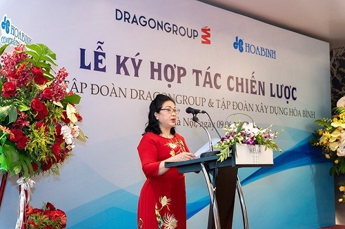 DragonGroup ký kết hợp tác chiến lược với Tập đoàn Xây dựng Hòa Bình