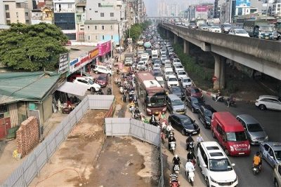 17 điểm rào chắn thi công gây ùn tắc giao thông ở Hà Nội