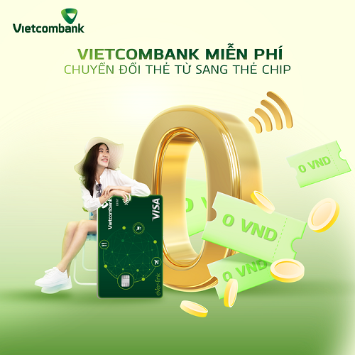 Lợi ích của thẻ Vietcombank công nghệ chip contactless
